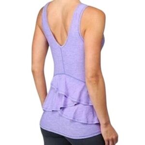 Lululemon Hustle Ruffle Back Tank Top. Sz 4